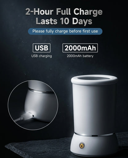Electric dog paw washer 2000mAh USB rechargeable – 2-hour full charge lasts 10 days