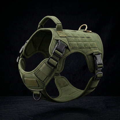 No Pull Dog Harness — Tactical Military K9 Vest, MOLLE, Waterproof, Reflective | German Shepherd, Malinois, Large Breeds | K9 Forge