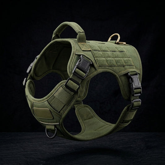 No Pull Dog Harness — Tactical Military K9 Vest, MOLLE, Waterproof, Reflective | German Shepherd, Malinois, Large Breeds | K9 Forge