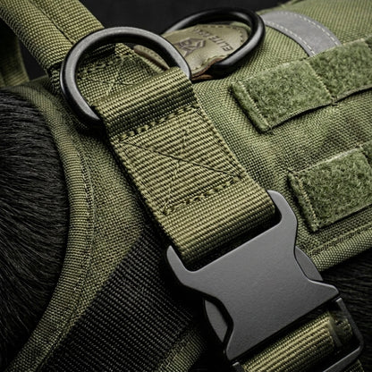 No Pull Dog Harness — Tactical Military K9 Vest, MOLLE, Waterproof, Reflective | German Shepherd, Malinois, Large Breeds | K9 Forge